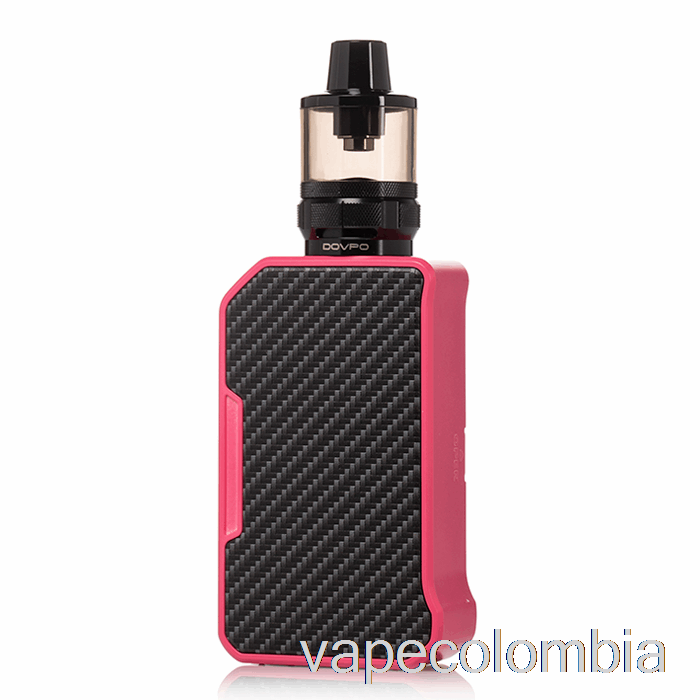 Vape Recargable Dovpo Mvp 220w Kit De Inicio Fibra De Carbono Rosa